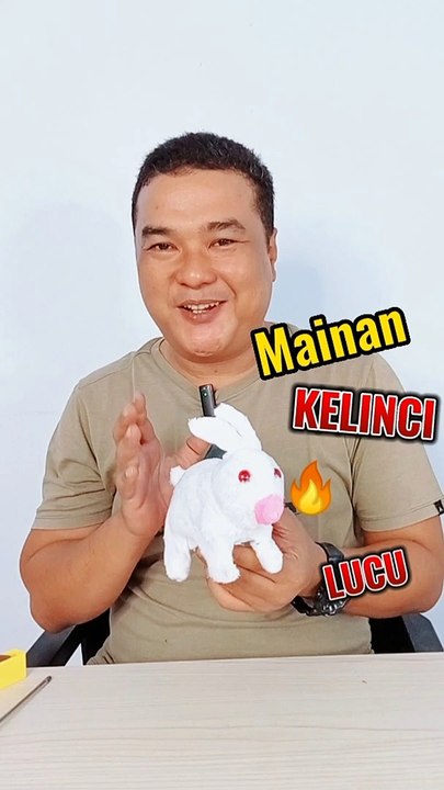 Mainan anak kelinci-kelincian - mainan kelinci anak-anak - mainan lucu kelinci - mainan kelinci imut
