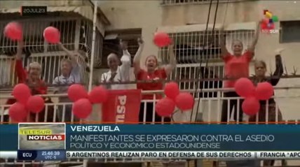 Pueblo venezolano continúa su apoyo a la Revolución Bolivariana