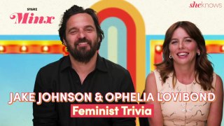 'Minx' Stars Jake Johnson & Ophelia Lovibond Have a Feminist Face Off to Celebrate Season 2