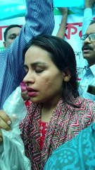 মাধ্যমিক শিক্ষা জাতীয়করণে আন্দোলনরত শিক্ষকদের গান