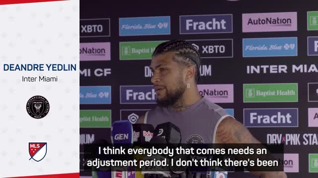 Messi speaking in English to teammates ahead of Inter Miami debut