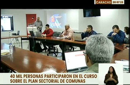 Vicepresidencia Sectorial de Planificación desarrolló curso sobre el Plan Sectorial de Comunas