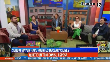 Sergio Mayer revela su fantasía con su esposa Isabella Camil