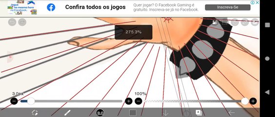 Desenhar Chumai SNK vs Capcom no IbisPaintX Android Parte 8