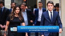 Après le remaniement, le gouvernement réuni en Conseil des ministres