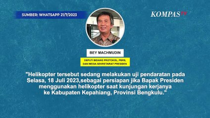 Kata Istana soal Helikopter Tim Presiden Jokowi Robohkan Pagar Stadion Mini Bengkulu