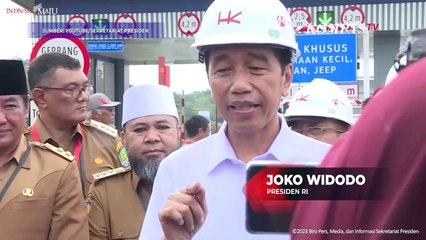 Jawaban Jokowi Saat Ditanya Soal Perbaikan Jalan Rusak di Daerah