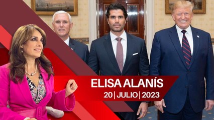 Donald Trump "destapa" a Eduardo Verástegui como aspirante. Elisa Alanís, 20 de julio de 2023