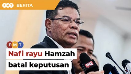 Télécharger la video: Saifuddin nafi rayu Hamzah batal keputusan pemilihan PKR