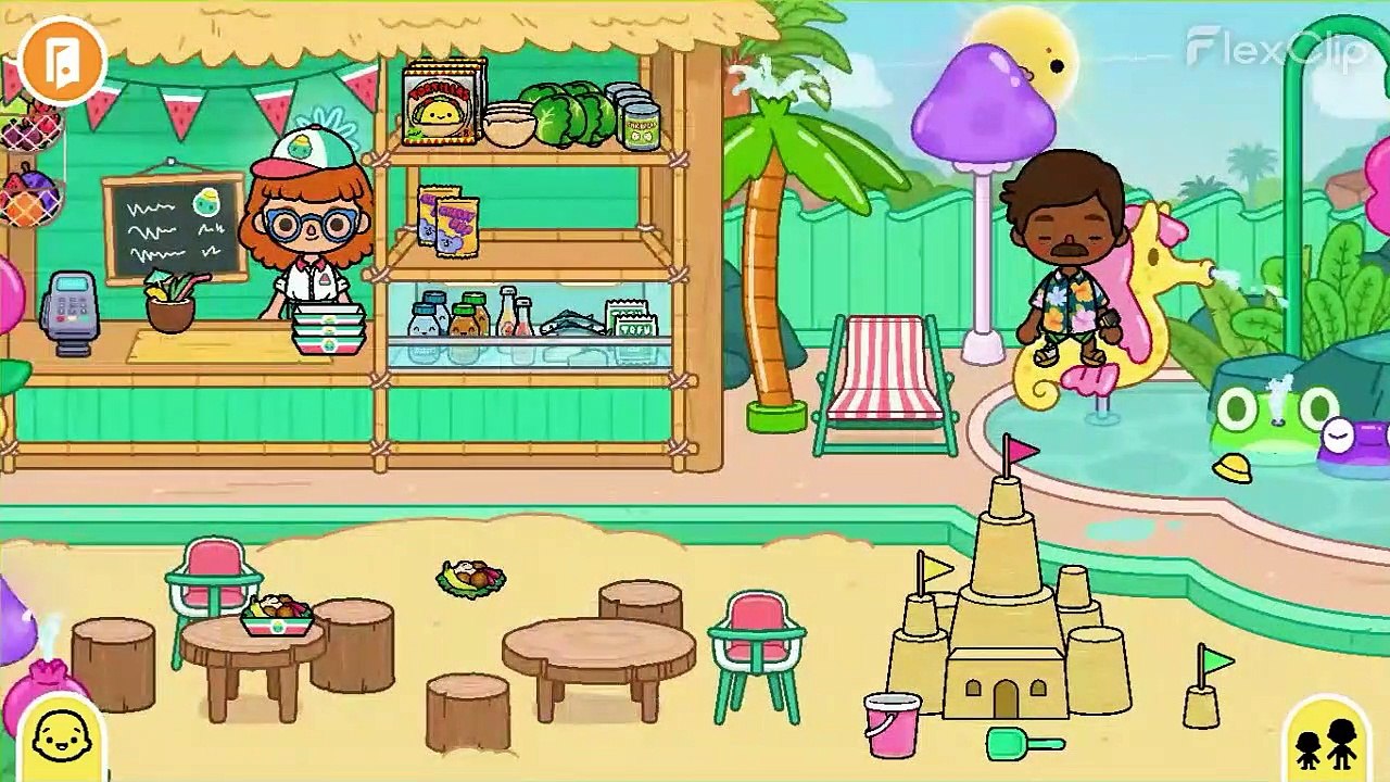 Going to the Watermelon wave club(in Maldives) Toca Boca