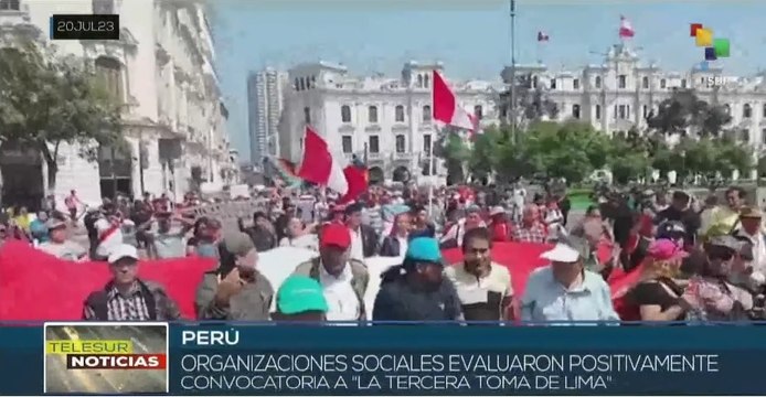 Organizaciones sociales peruanas evalúan inicio de Tercera Toma de Lima