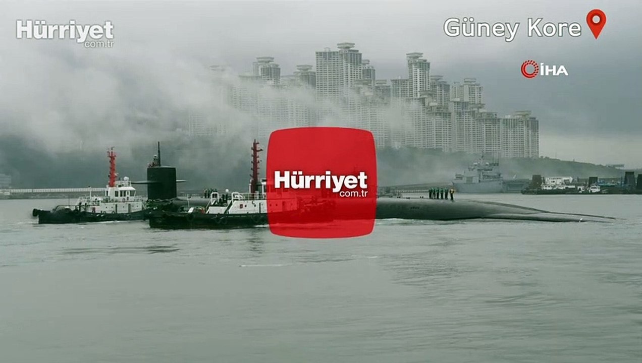 ABD'ye ait stratejik nükleer denizaltı Güney Kore'den ayrıldı