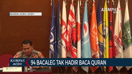 94 Bacaleg DPR Kota Banda Aceh tidak Hadir Uji Mampu Baca Alquran Masa Perbaikan