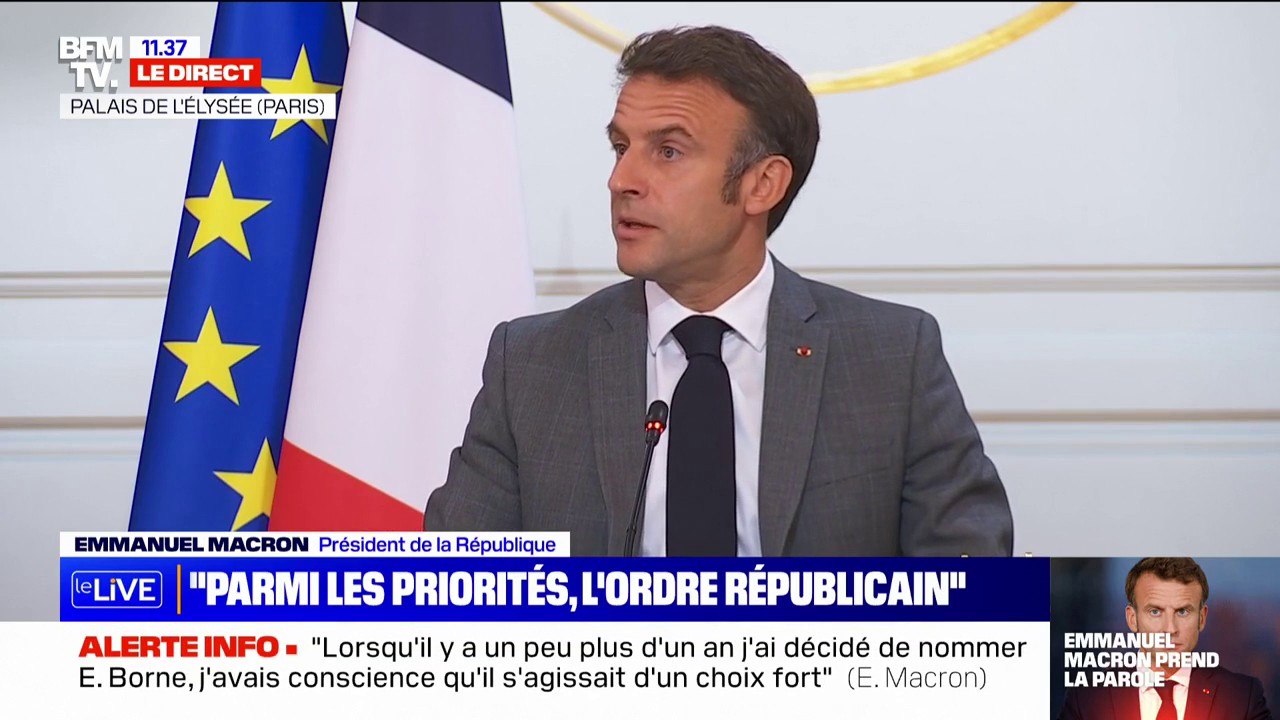 Emmanuel Macron: "Dans l'année qui vient de s'écouler, plus de lois ont été passées qu'il y a 6 ans"