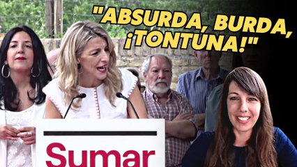 ELENA BERBERANA: "Sumar tiene un electorado infantiloide AL QUE YOLANDA YA HA ENGAÑADO"