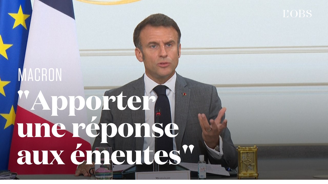 Emmanuel Macron demande une réponse "complète et profonde" au gouvernement après les émeutes