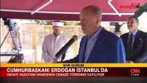 Cumhurbaşkanı Erdoğan Fatma Yazıcı'nın cenaze töreninde