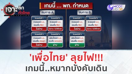 'เพื่อไทย' ลุยไฟ!!! เกมนี้..หมากบังคับเดิน | เจาะลึกทั่วไทย (21 ก.ค. 66)