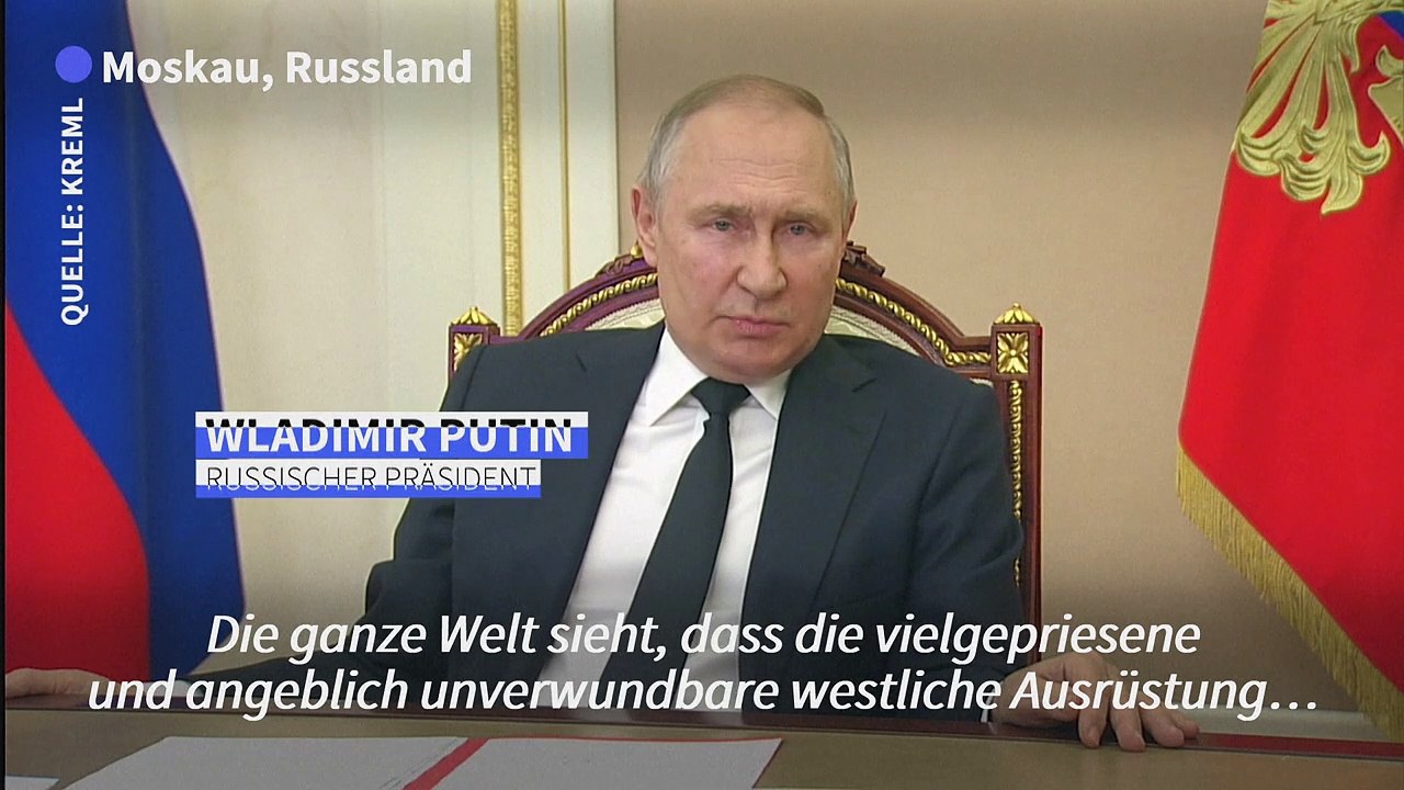 Putin: westliche waffen teils denen aus sowjetproduktion unterlegen