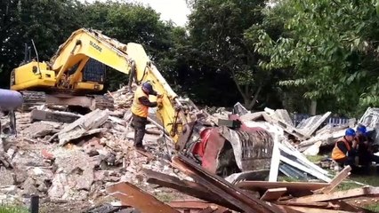 House demolished on Chandos Crescent, Killamarsh, where four people were murdered