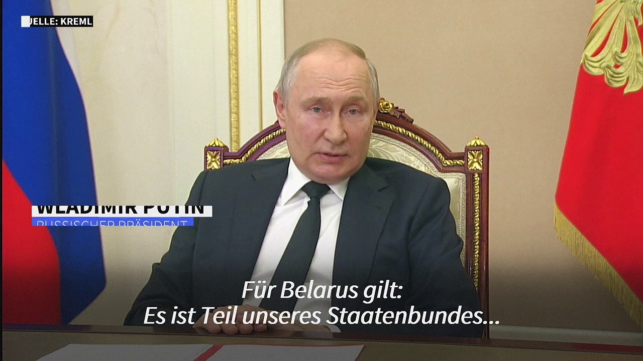 Putin: Angriff auf Belarus kommt Angriff auf Russland gleich