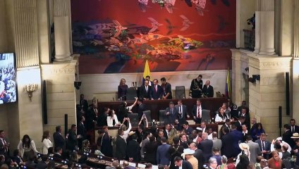 Download Video: Petro defiende negociaciones con ELN en primer discurso ante Congreso de Colombia