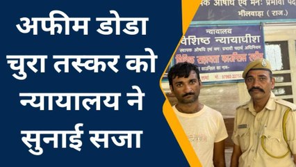 भीलवाड़ा: तस्कर को तीन साल कठोर कारावास एवम तीस हजार जुर्माने की सुनाई सजा