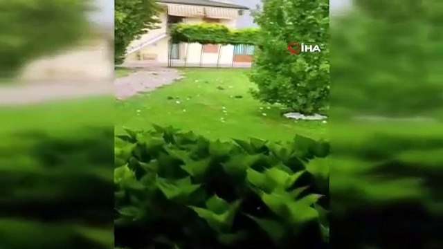 İtalya’da tenis topu büyüklüğünde dolu yağdı