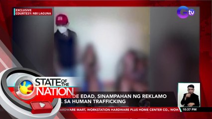 2 menor de edad, sinampahan ng reklamo dahil sa human trafficking | SONA