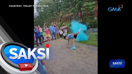 Soon-to-be daddy, buwis-buhay ang gender reveal para sa kanyang baby | Saksi
