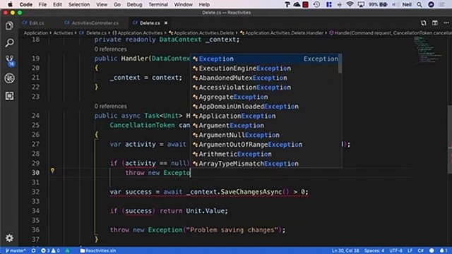 Building a CRUD application in .Net Core using the CQRS - Adding a Delete handler