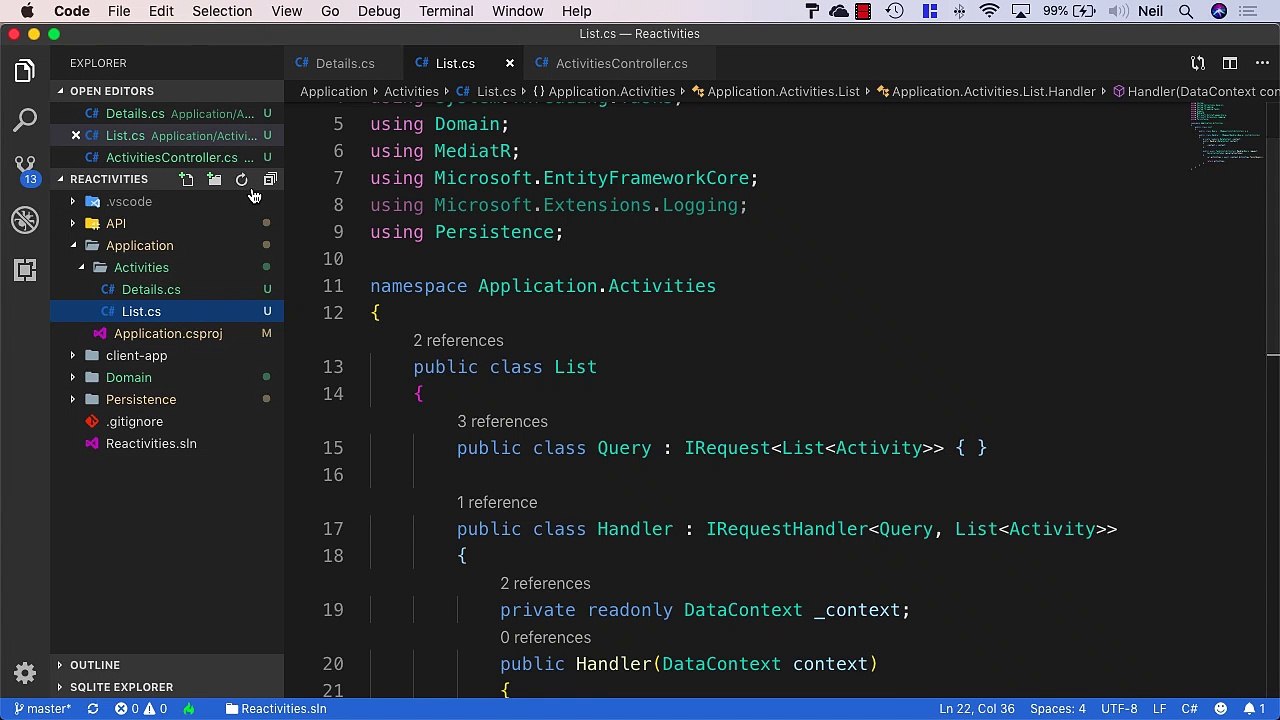 Building a CRUD application in .Net Core using the CQRS - Adding the Create handler