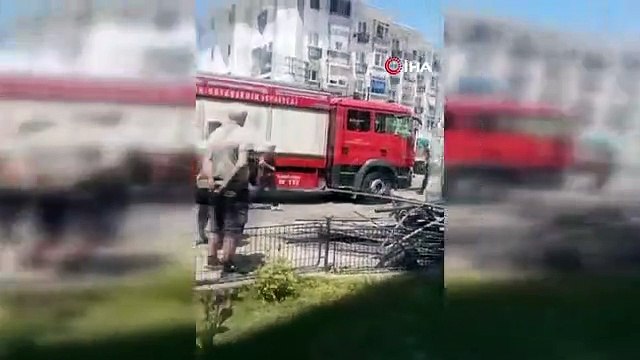 Bursa'da freni patlayan kamyon dehşet saçtı
