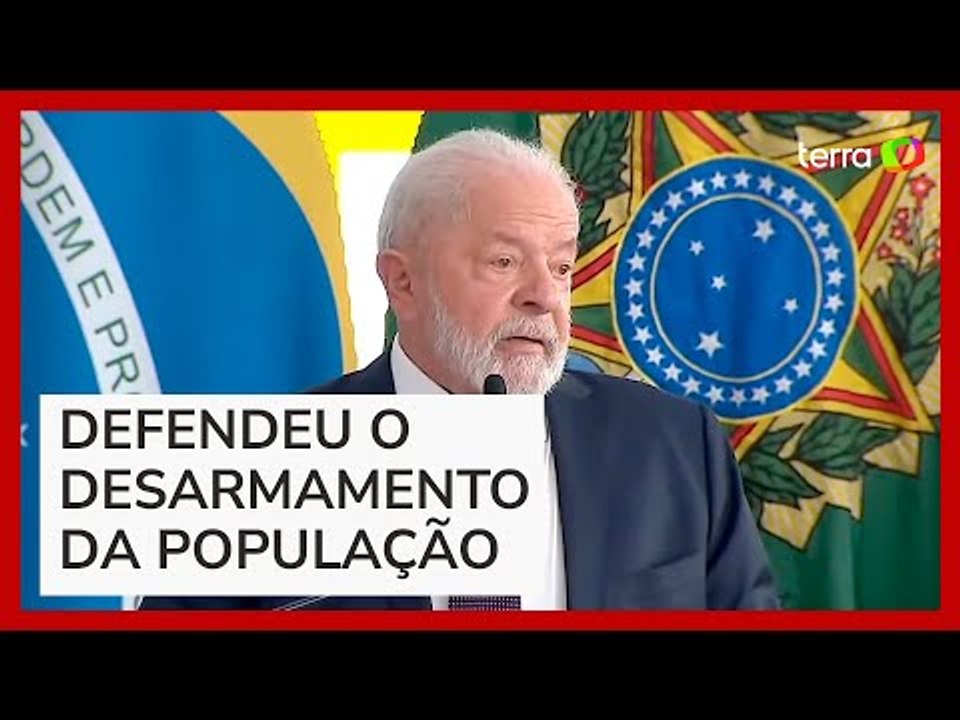 'Quem tem que estar armado é a polícia', diz Lula após assinar medidas para segurança pública