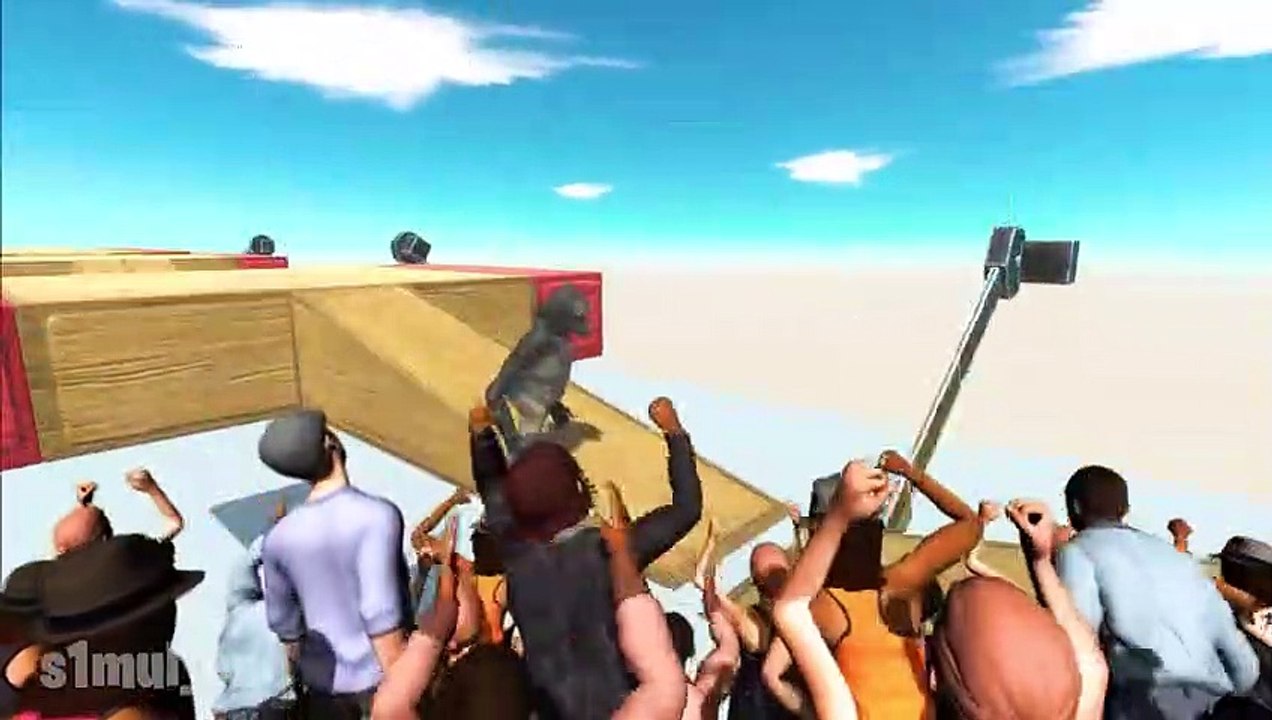 THREE BLADES TRAP Who Can Escape Animal Revolt Battle Simulator (2)