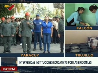 Tres instituciones educativas del estado Yaracuy son rehabilitadas por las Bricomiles