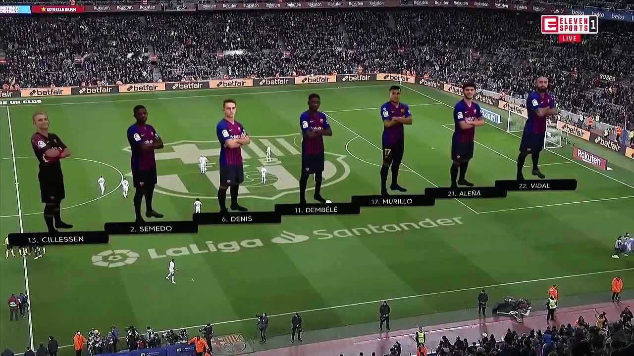 La Liga 2018/19 : Barcelona vs Eibar - 1.Half