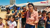 EMEP milletvekili Karaca, Pazarcık'taki Suriyelilerin çadırlarını ziyaret etti: Su ve yemek ihtiyacı karşılanmıyor