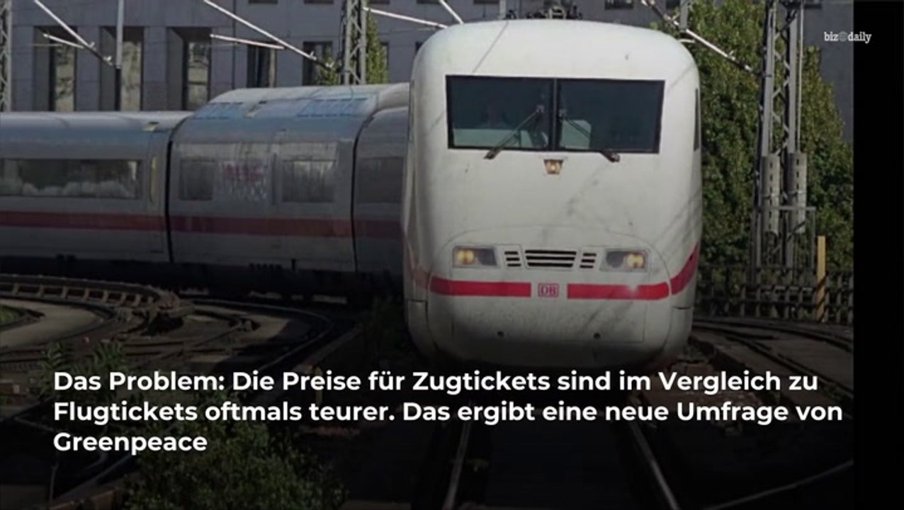 Umfrage zeigt: flugtickets oft günstiger als klimafreundliche bahn