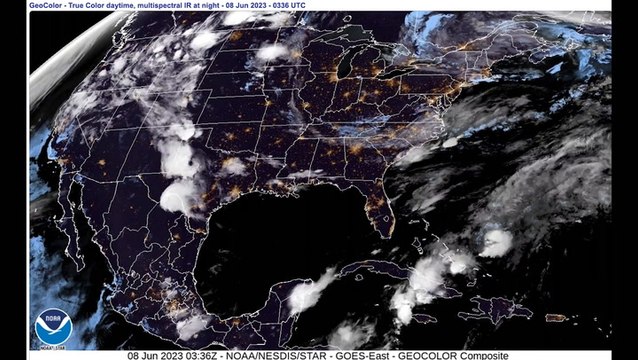 Amazing NOAA Satellite Time-Lapse Of Wildfire Smoke Over NYC