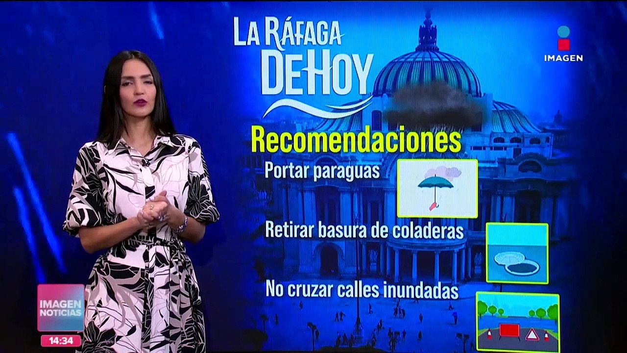 Alertan por lluvias fuertes en la CDMX desde hoy y hasta el próximo martes