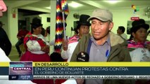 Perú: Delegación de manifestantes de Puno arriba a Lima para sumarse a las protestas nacionales