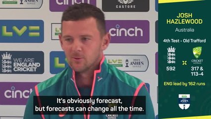 Hazlewood hoping for rain disruption