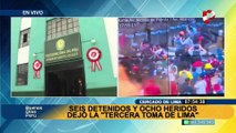 ‘Toma de Lima’: cinco varones y una mujer detenidos durante manifestación