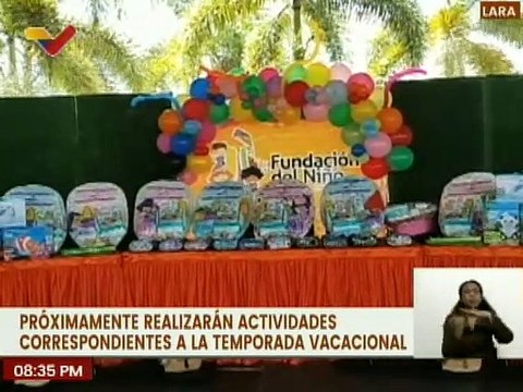 Más de 300 niños fueron atendidos con actividades recreativas culturales en el estado Lara