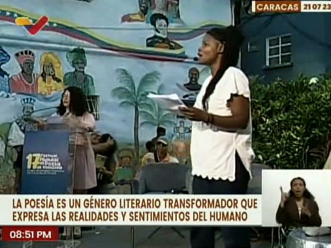 Caracas | XVII Festival Mundial de Poesía deleita con expresiones literarias a la pqa. San Agustín