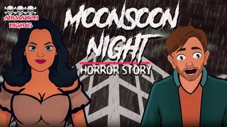 Monsoon Night Horror Story | Animated Horror Stories in Hindi