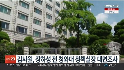 감사원, 장하성 전 청와대 정책실장 대면조사