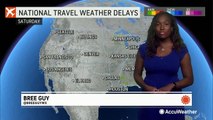 Thunderstorms and severe heat could cause travel delays this weekend