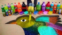 How to make Rainbow Chicks with Orbeez, Fanta, 7up, Monster, Coca-Cola vs Mentos & Popular Sodas